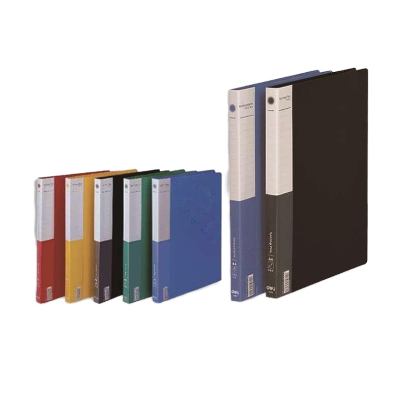 得力 Deli 5301(蓝色) 得力单强力夹加插袋文件夹A4(蓝色) 1个