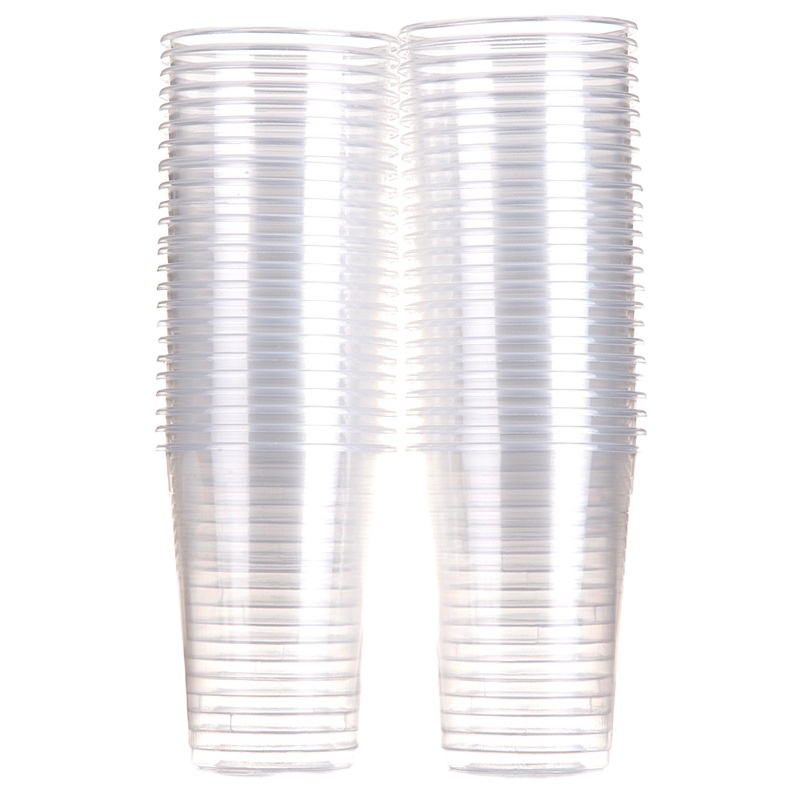 妙洁 (MIAOJIE)一次性杯子塑料杯 加厚240ml中号100只装