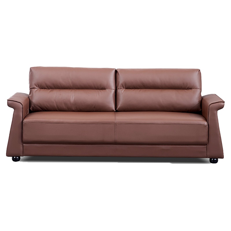 【理政】办公沙发 办公家具 简约现代商务沙发 接待室洽谈室沙发 咖啡色西皮