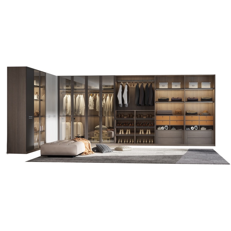 皮阿诺定制衣柜整体衣橱定制衣帽间 简欧推拉门卧室家具全屋定制预付金