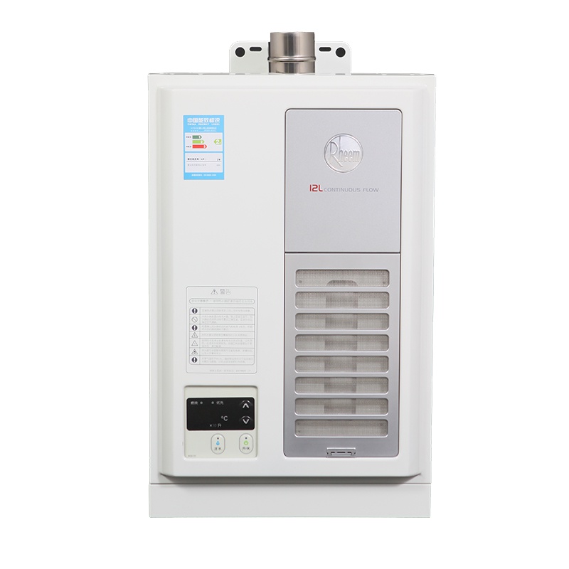 瑞美(Rheem)燃气热水器 即热速热式 恒温强排天然气 家用洗澡壁挂进口 浴缸室内型 16升放满即停 JSQ32-LX