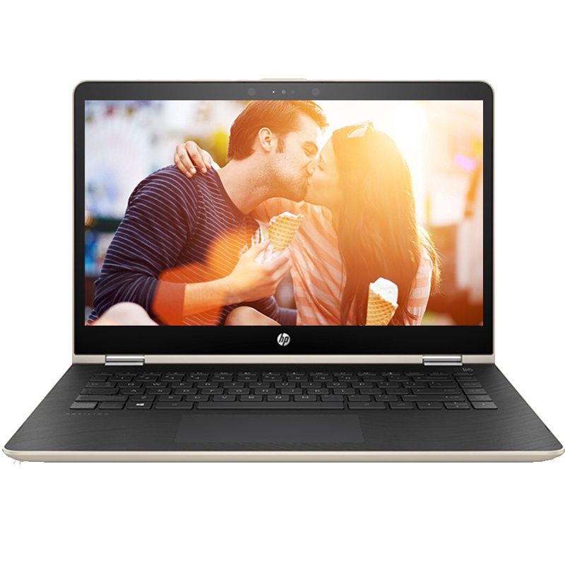 惠普(hp) 畅游人X360 14-ba038TX 14英寸触控笔记本电脑i5-7200U 4GB内存 256GB固态硬盘 2GB独显 win10金色 )手提轻薄便携