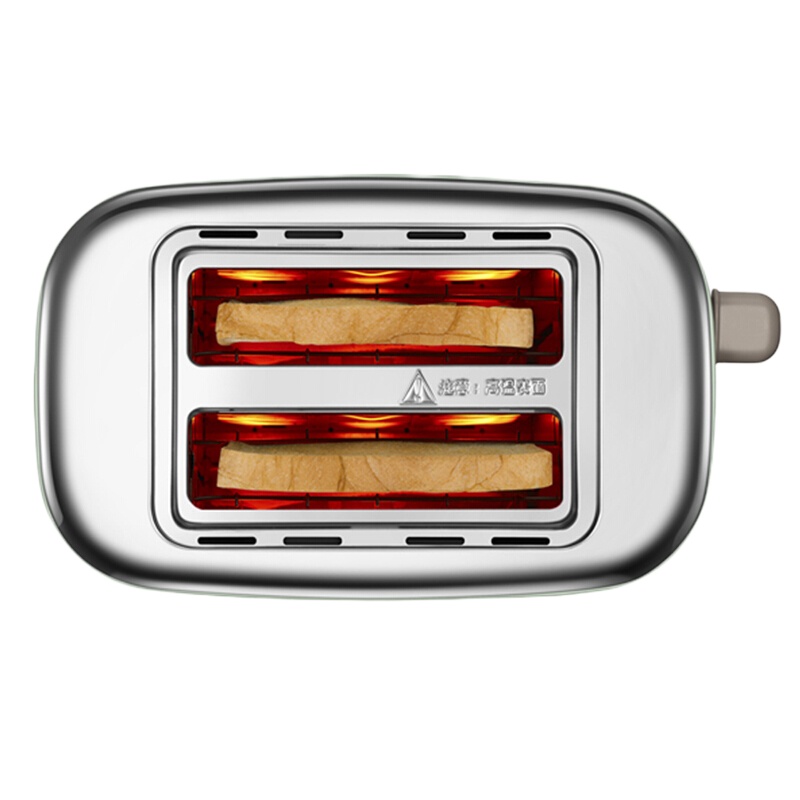 小熊(bear) DSL-C02A1多士炉 烤面包片机全自动家用小型吐司机不锈钢2片早餐机神器三明治机