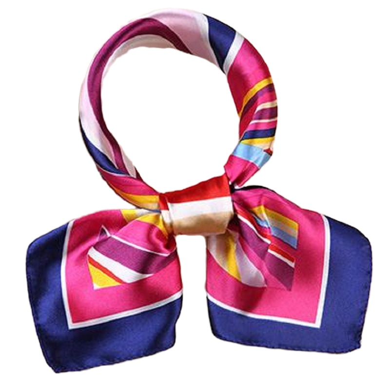 七斓女士多功能空乘制服小方巾丝巾酒店女款四方形职业装气质搭配衣服