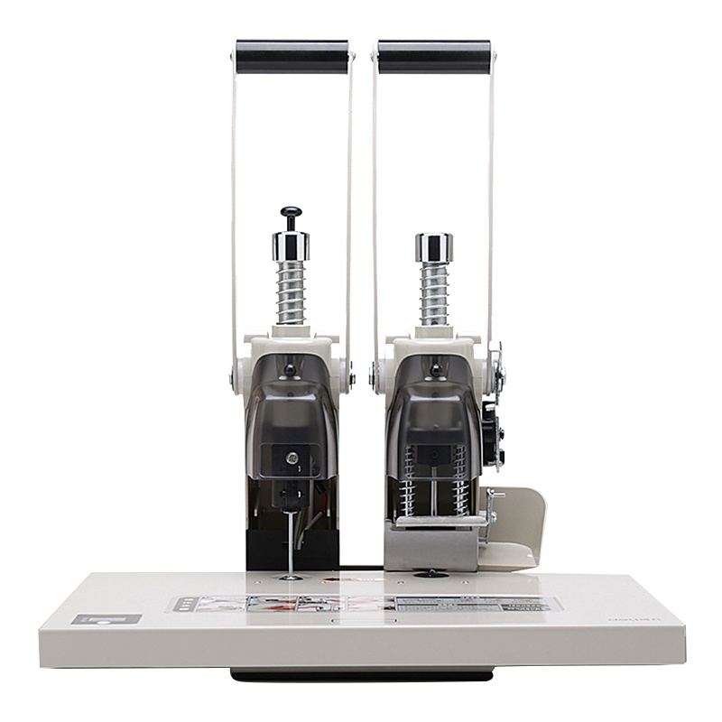 得力(deli)3885财务装订机办公铆管打孔机热熔铆管档案文件凭证4cm会计打孔器半自动装订