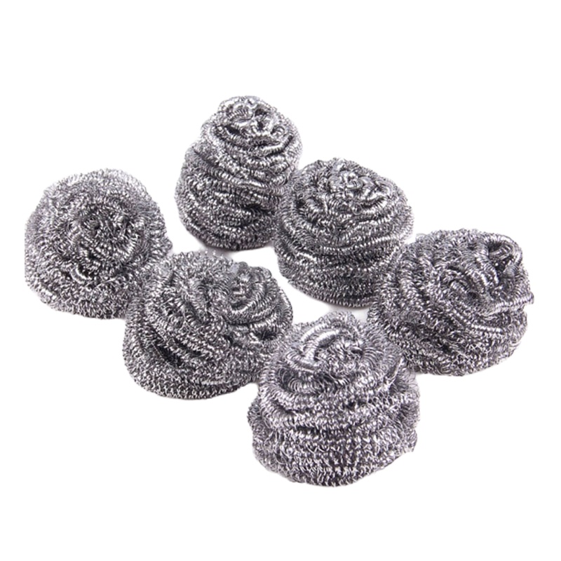 金属钢丝球 不锈钢 清洁球(6只装)