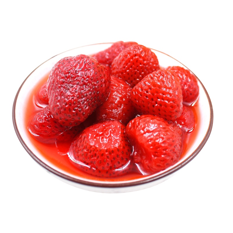 东北丹东99草莓 冰冻草莓罐头440g 酸甜爽口 甜蜜润滑