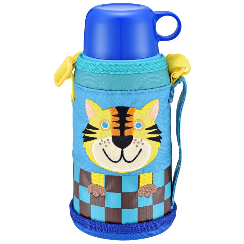 虎牌(tiger)儿童保温杯 MBJ-C06C 小老虎CT 不锈钢真空水杯 多功能保冷杯 儿童卡通杯子