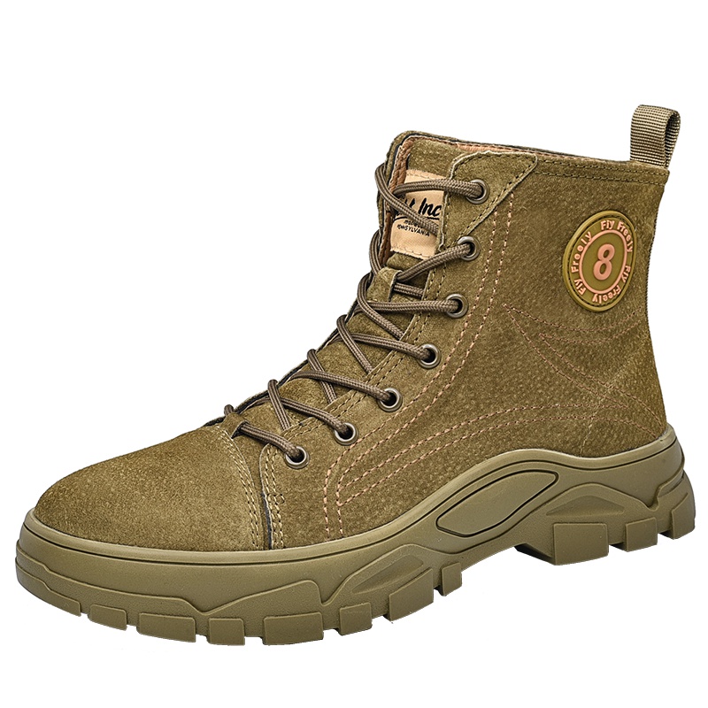 公牛世家(G.N.Shi Jia)男士休闲鞋厚底冬季男鞋加绒保暖户外登山潮鞋GN8909