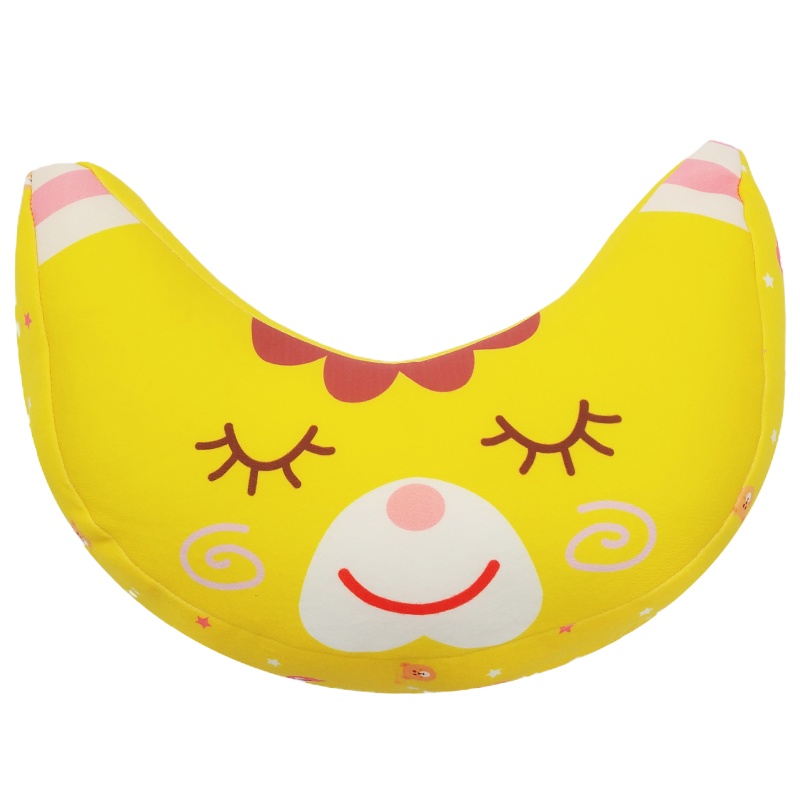 汽车儿童安全带月亮护颈防勒脖护肩玩偶创意安全辅助带车内用品