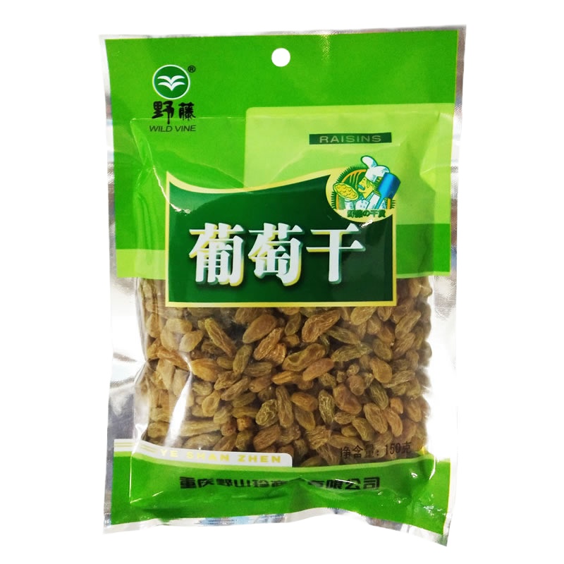 野藤 葡萄干150g 袋装蜜饯果 干果 零食 新疆特产 免洗 葡萄干150g