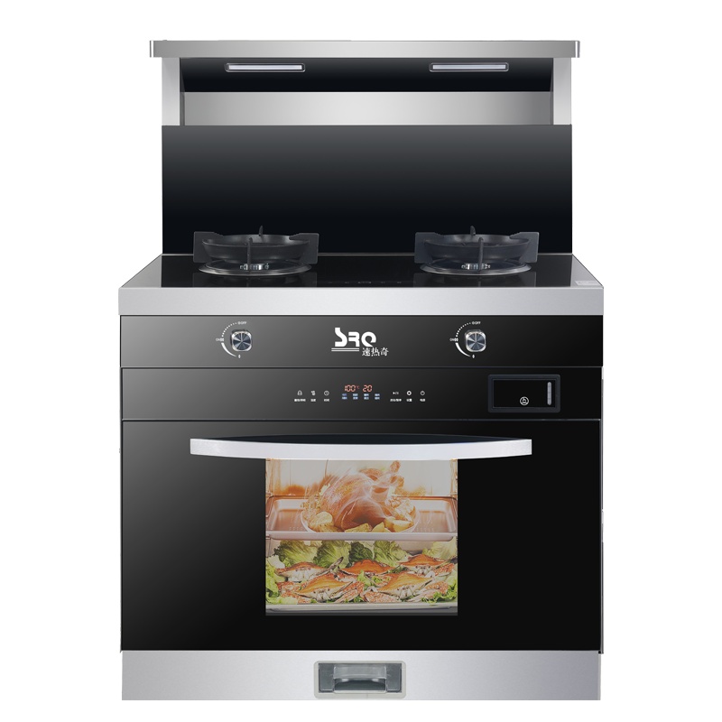 速热奇SRQ-9319烟灶蒸烤一体集成灶热菜家用下排烟节能燃气灶自动清洗天然气