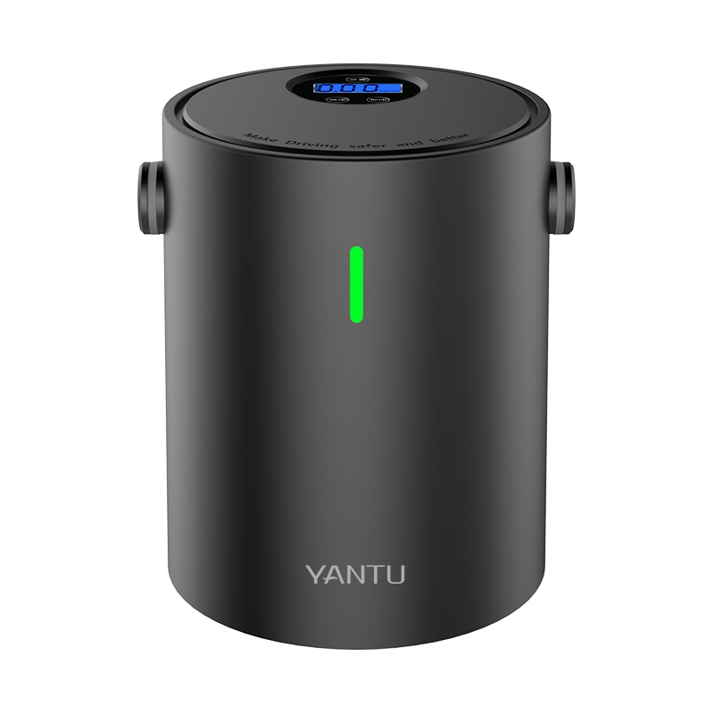 沿途车载充气泵无线便携式车用家用汽车小轿车轮胎12V电动加气打气泵A05-无线机械黑色