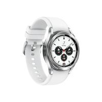 三星 SAMSUNG Galaxy Watch4 Classic 智能手表 Wear OS系统 蓝牙通话 42mm 雪川银