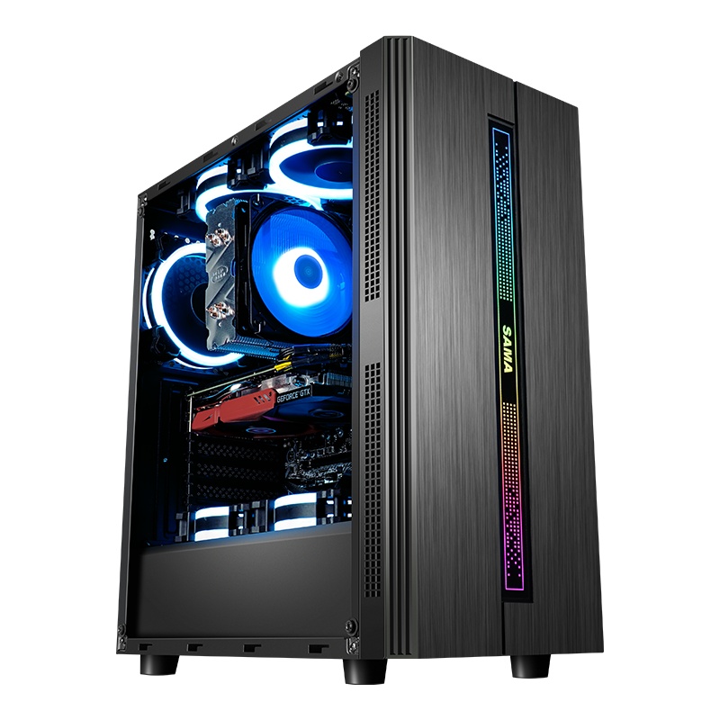 京天(KOTIN酷睿i7 10700F/P2200/16G/250G+2T绘图设计高效办公图形渲染定制台式主机组装电脑