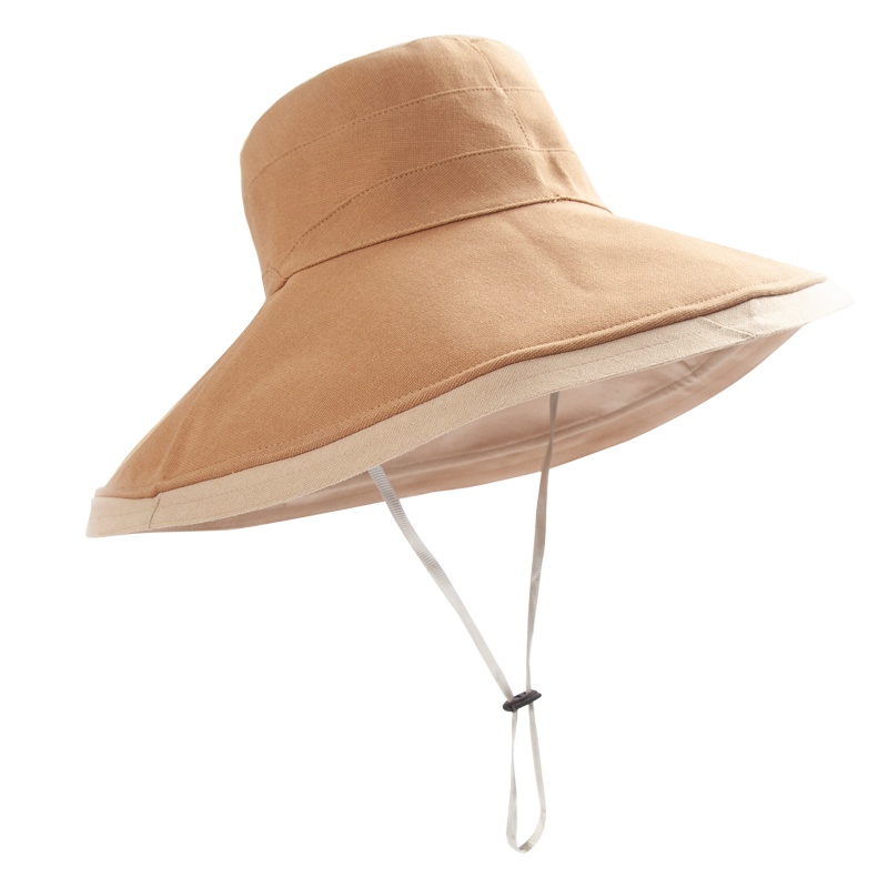 2021年新款上海故事大帽檐双面渔夫帽女士夏季百搭骑行遮阳防晒帽
