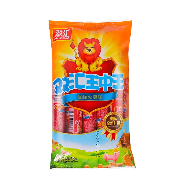 双汇 火腿肠 王中王火腿肠 即食香肠零食40g*10支/400g装