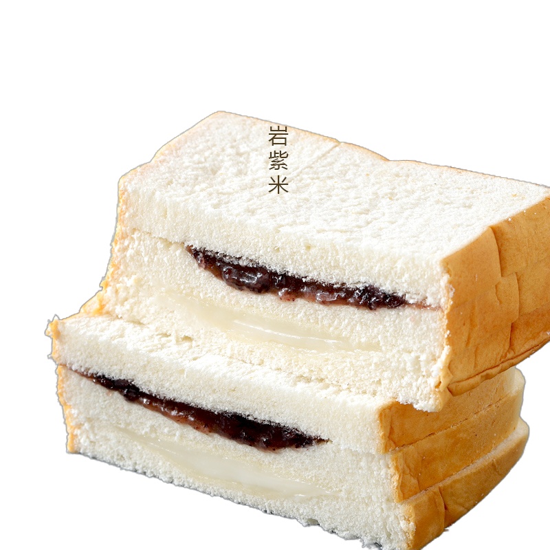 兰象岩全麦半切乳酪三层紫米990g乳酪营养早餐面包