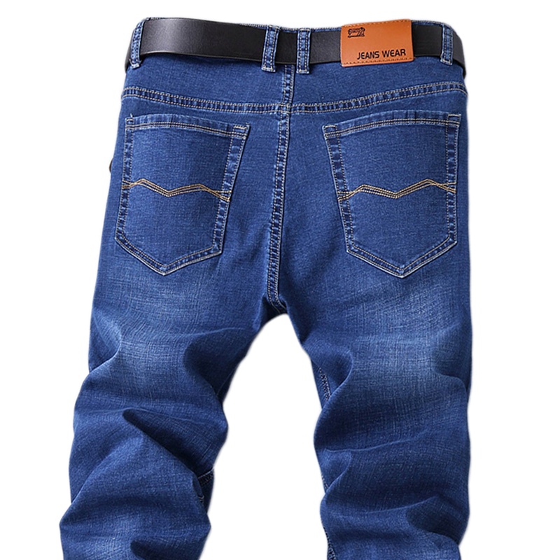 美特邦杰2020秋冬款弹力牛仔裤男直筒休闲男裤子秋冬男士牛仔裤直筒宽松大码商务休闲男装长裤子