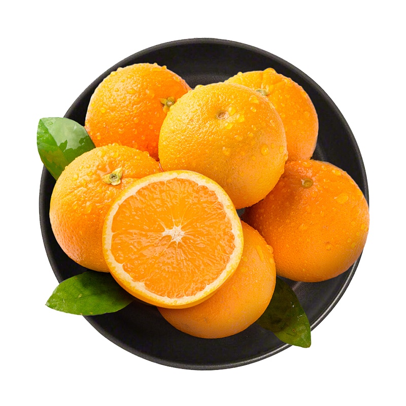 江西赣南脐橙 2kg 4斤装 单果约200g-250g 果径约70mm-80mm 新鲜水果