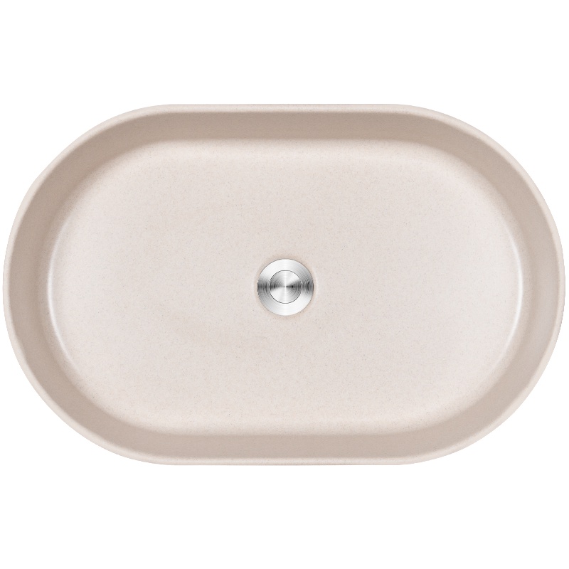 科恩纳(Coenna)台上盆洗手池洗脸盆洗手盆洗手台一体人造石面盆椭圆形石材石英石