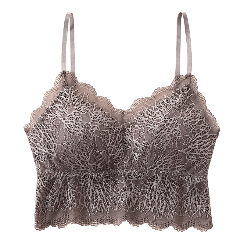 俞兆林春夏性感蕾丝美背内衣女法式文胸薄款无钢圈细带露背小背心