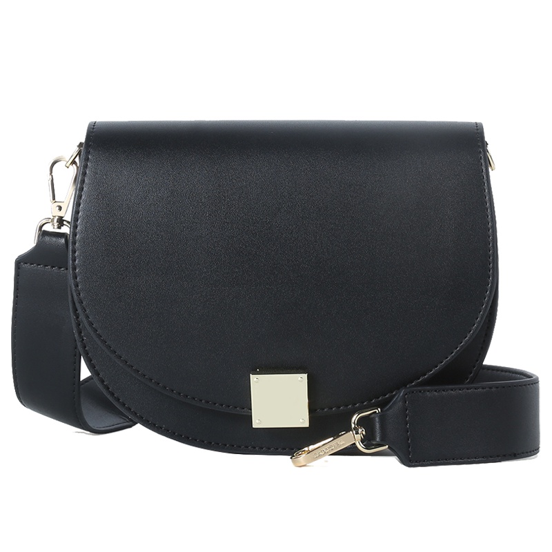 啄木鸟女包斜挎包宽肩带女包2019新款时尚马鞍包斜跨女小单肩