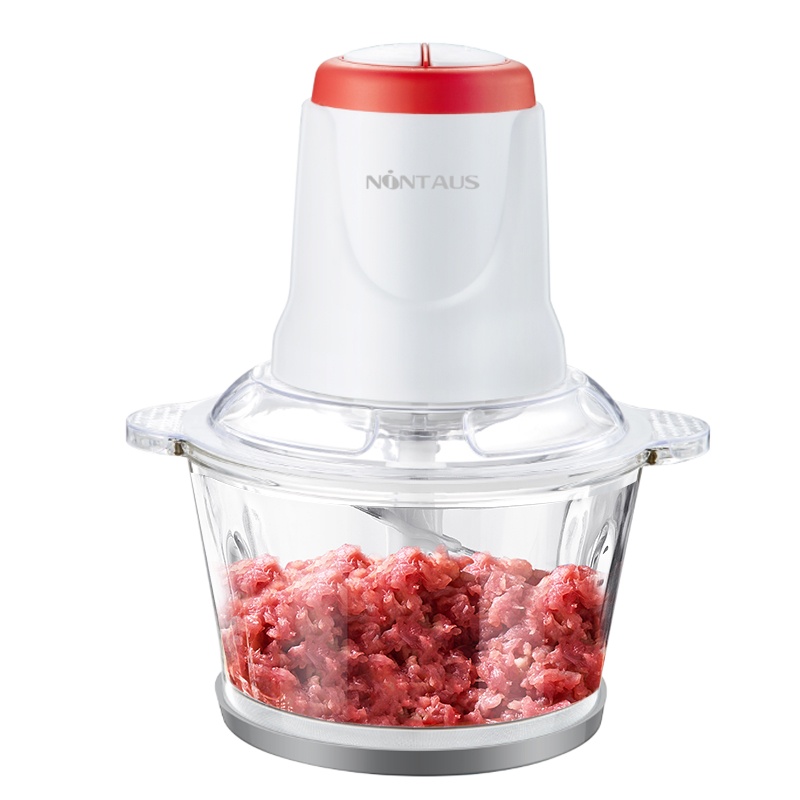 金正(NiNTAUS)绞肉机家用 1.8升玻璃碗双刀搅拌机搅肉机绞馅机多功能料理机碎肉机电动切碎机 JZJR-1888B
