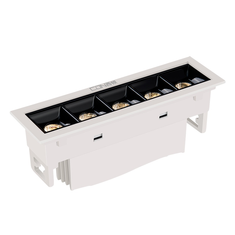 西顿嵌入式LED格栅灯线条灯会议室COB射灯天花别墅无主灯射灯CES8105M