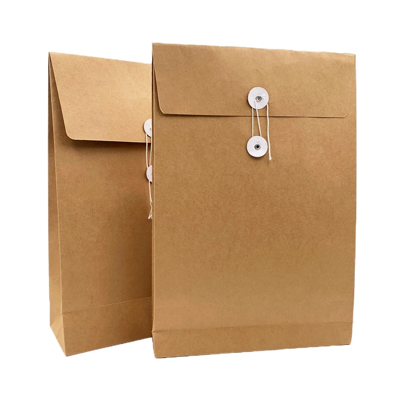 得力 文件袋8cm 牛皮纸档案袋 投标文件袋 0018 10个装