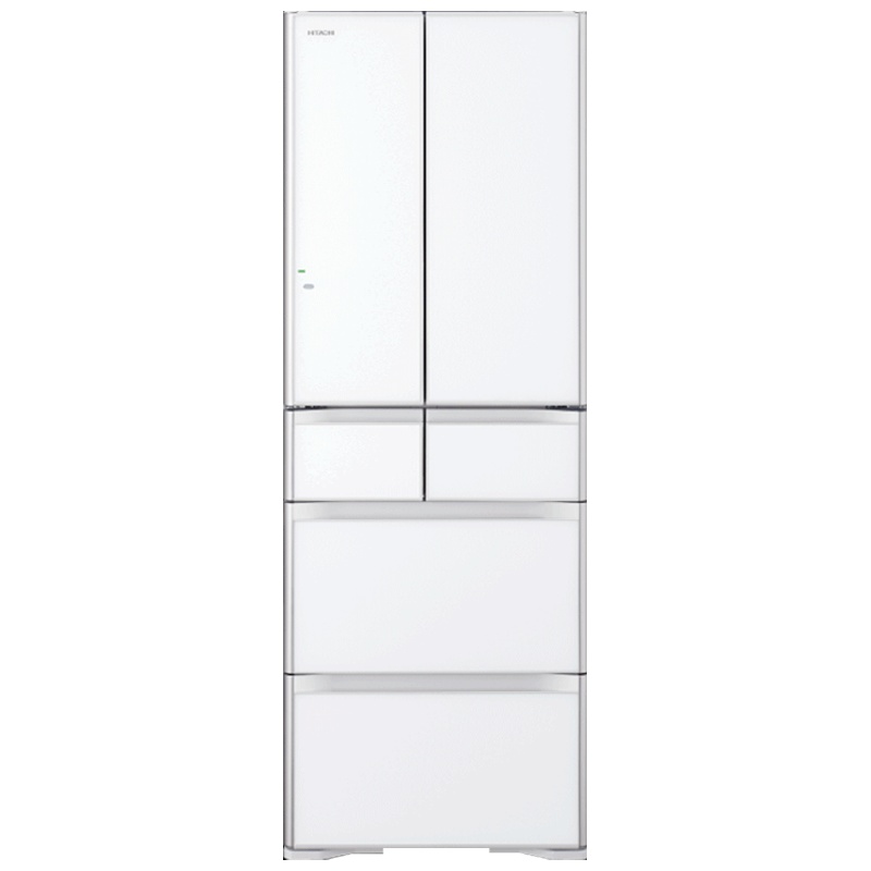 日立(HITACHI) 430升多门风冷变频冰箱触控面板休眠保鲜自动制冰 R-XG460JC(水晶白) 日本原装进口