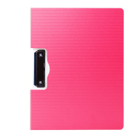 得力(deli) 5011 A4横式折页板夹 加厚硬文件夹 试卷资料收纳夹 菜单夹 黑色 325*245*15mm