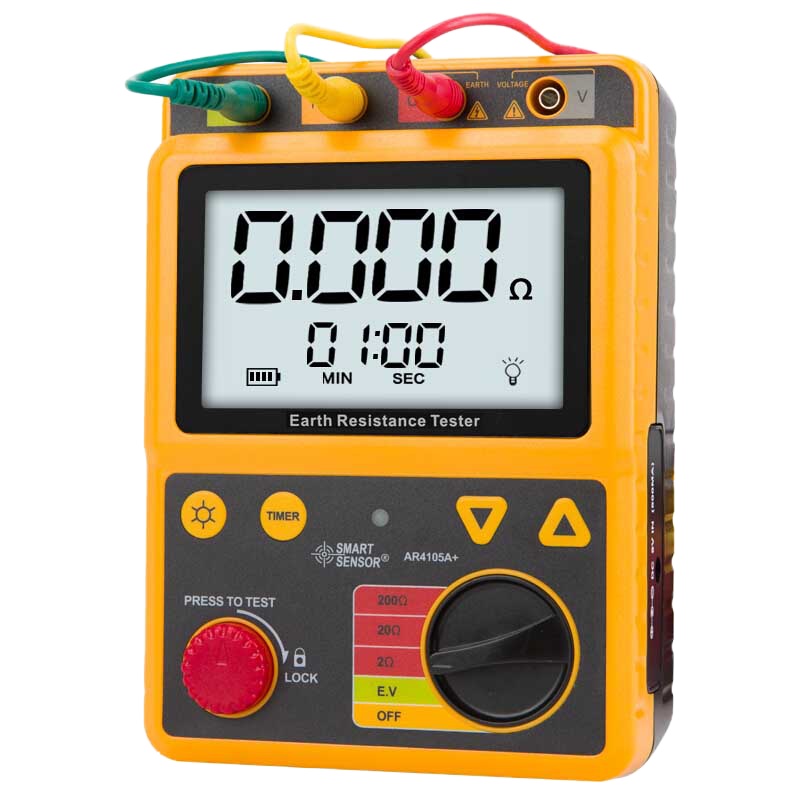 希玛AR4105A接地电阻测试仪摇表数字防雷地阻测量仪 单个装