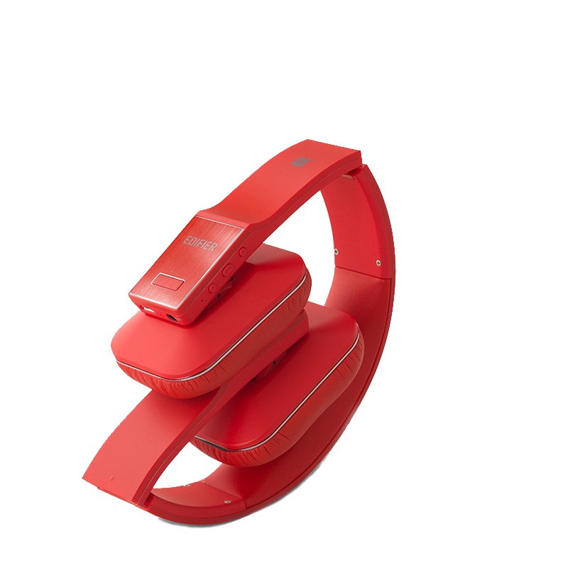 Edifier/漫步者 W688BT便携折叠头戴式蓝牙耳机无线耳机运动耳麦立体声3.5mm插孔 红色