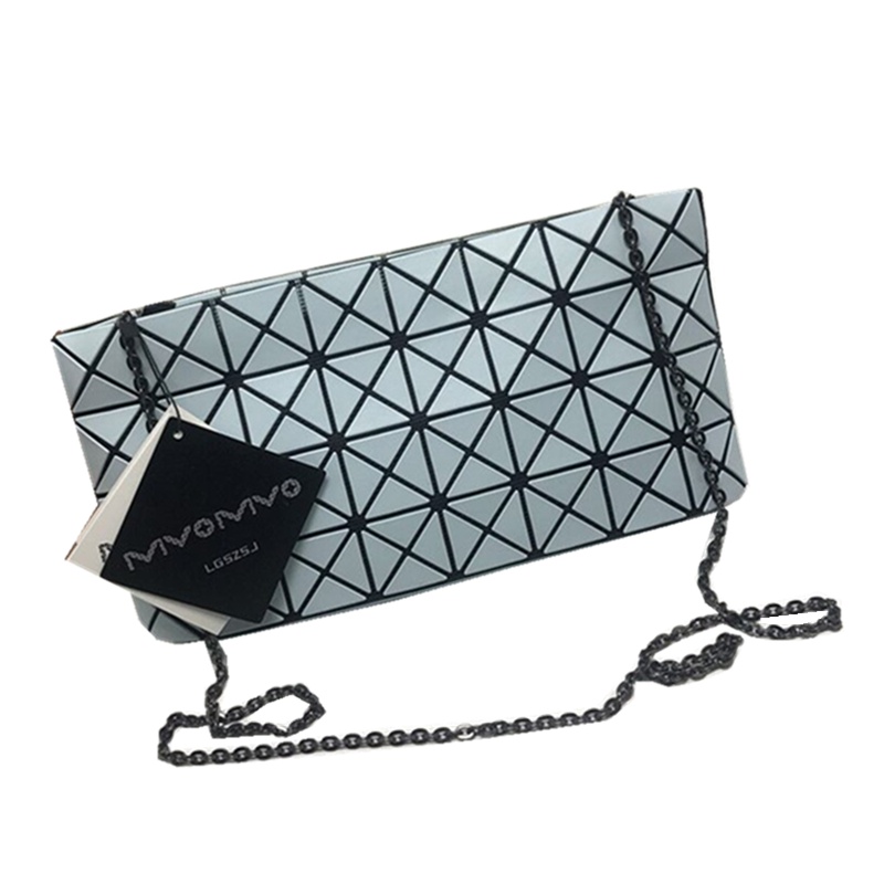 菱格三宅世家(MVO MVO LGSZSJ)4*8菱格链条包包女包新款斜挎小包手拿单肩包