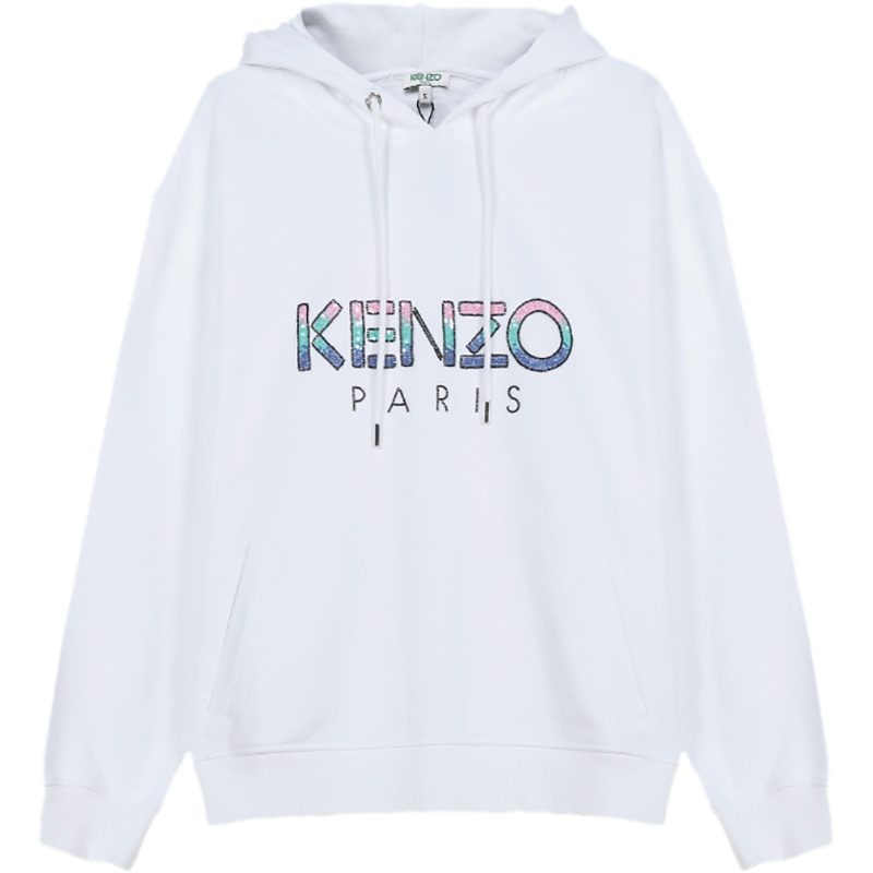 KENZO 高田贤三 女款棉质加绒款连帽卫衣运动衫 FA5 2SW866 962