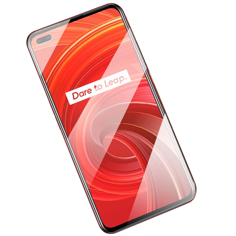 [买2送手机壳]轻万适用realmex50pro钢化膜非全屏高清透明防摔贴膜真我手机保护膜全玻璃