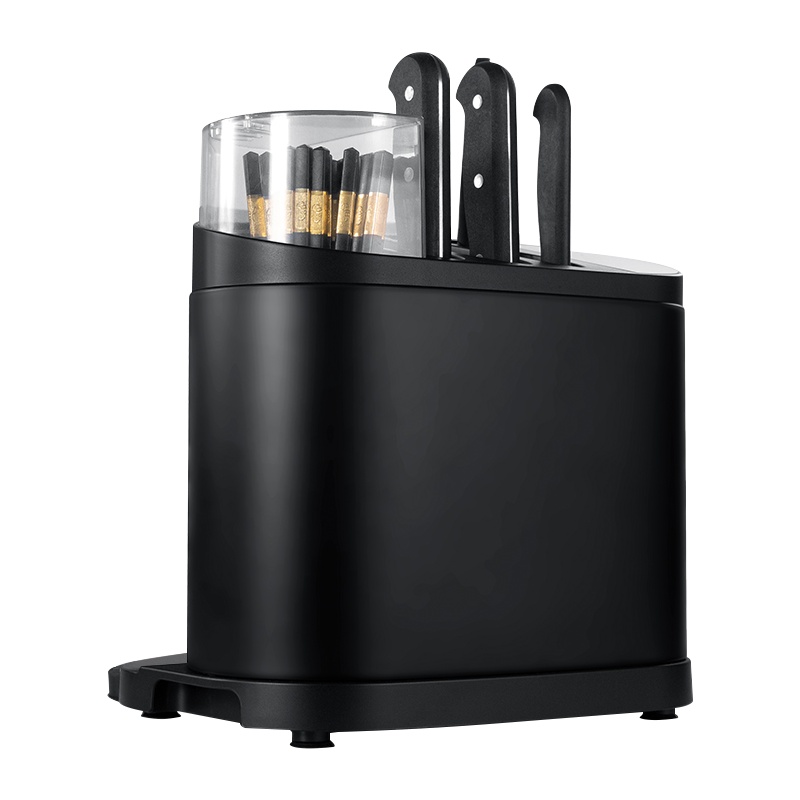 ZTK智能消毒刀架刀具筷筒盒置物架紫外线烘干筷子消毒机家用 黑色