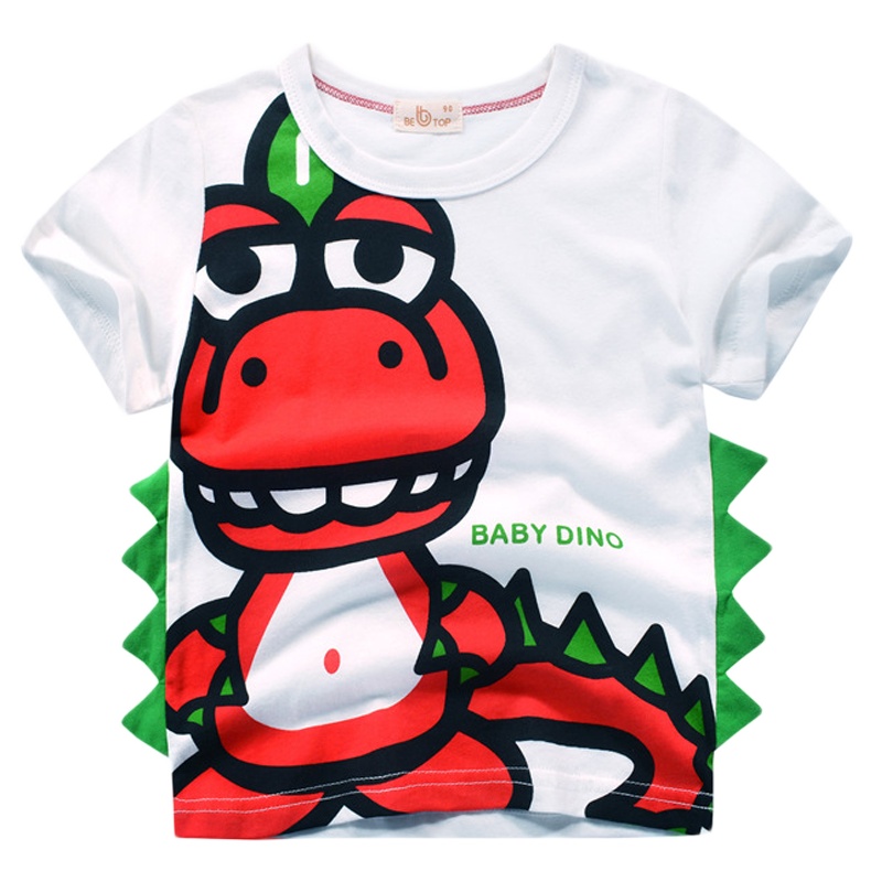 2020童装韩版夏季男童恐龙半袖儿童夏装短袖T恤纯棉汗衫元氣小猴STRONGMONKEY