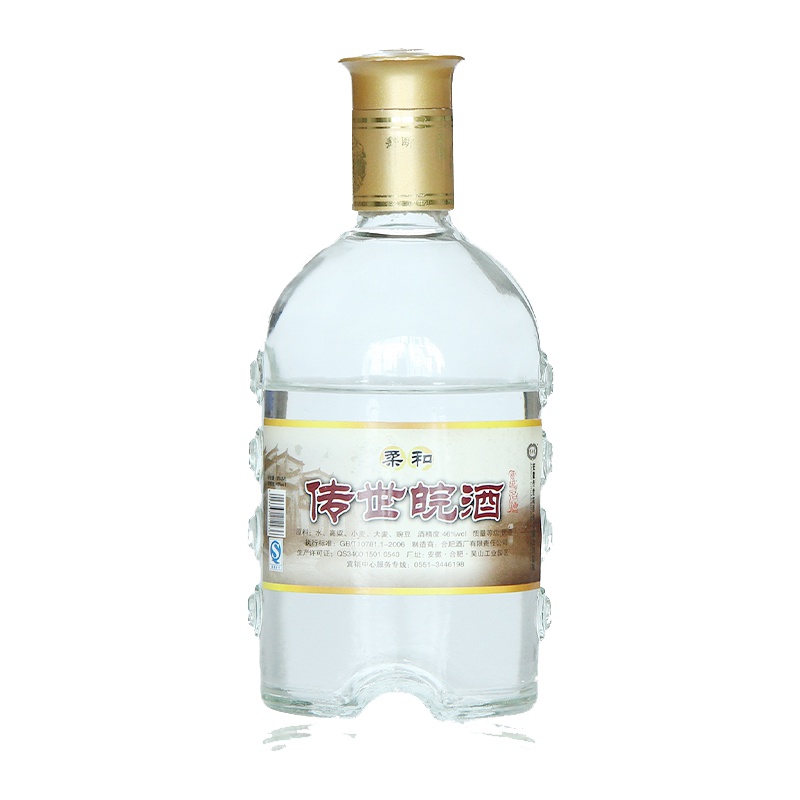 传世皖酒 柔和小酒 小瓶46度250ml 浓香风格白酒 1瓶装