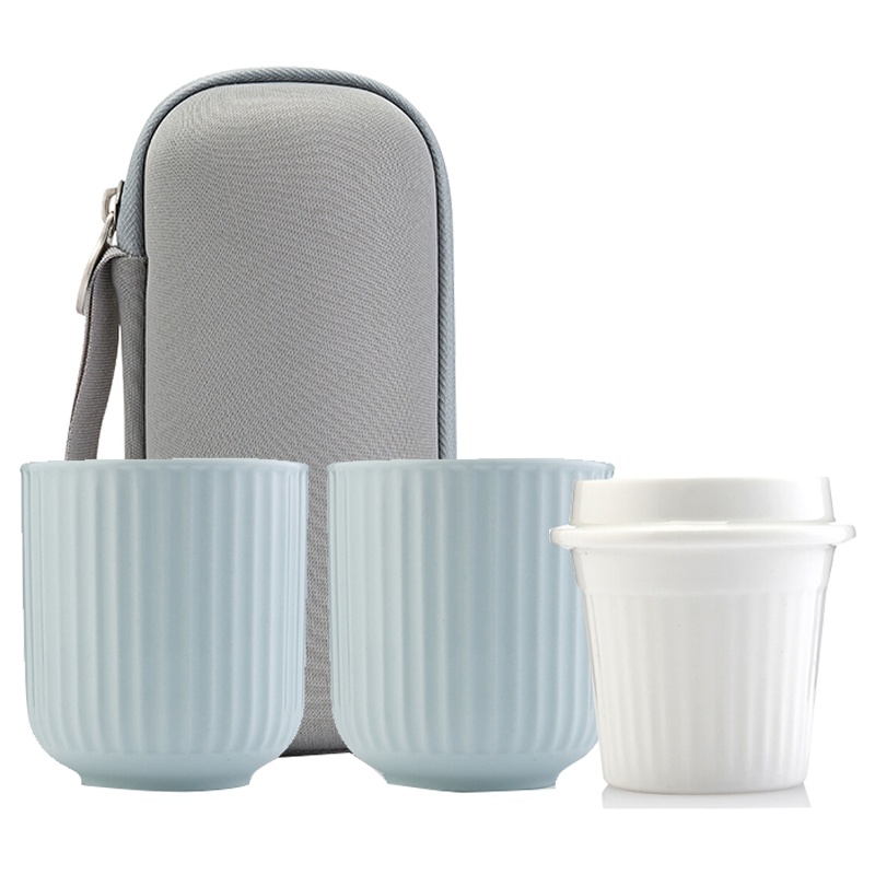 多样屋(TAYOHYA)旅行茶杯套装 便携茶具组合蓝颜TA040301007ZZ