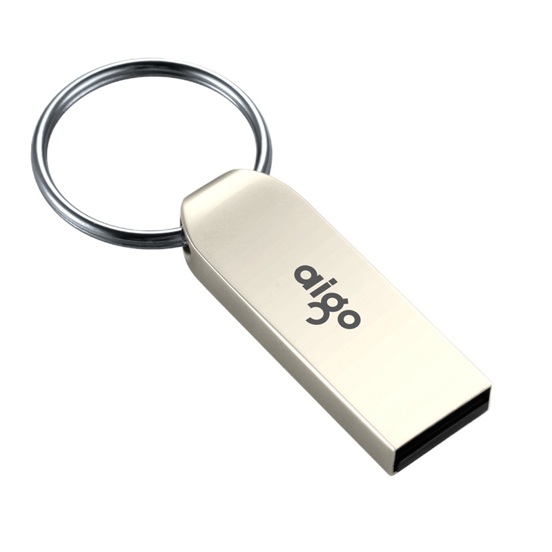 爱国者(aigo)8G U盘 USB2.0 UDP系列 迷你金属U盘 U268 高速车载U盘 银色