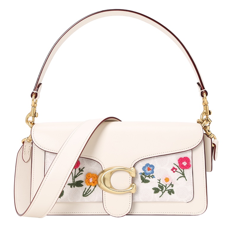 COACH蔻驰女包 TABBY通勤肩背 手提包 斜挎包 627 牛皮革\涂层帆布