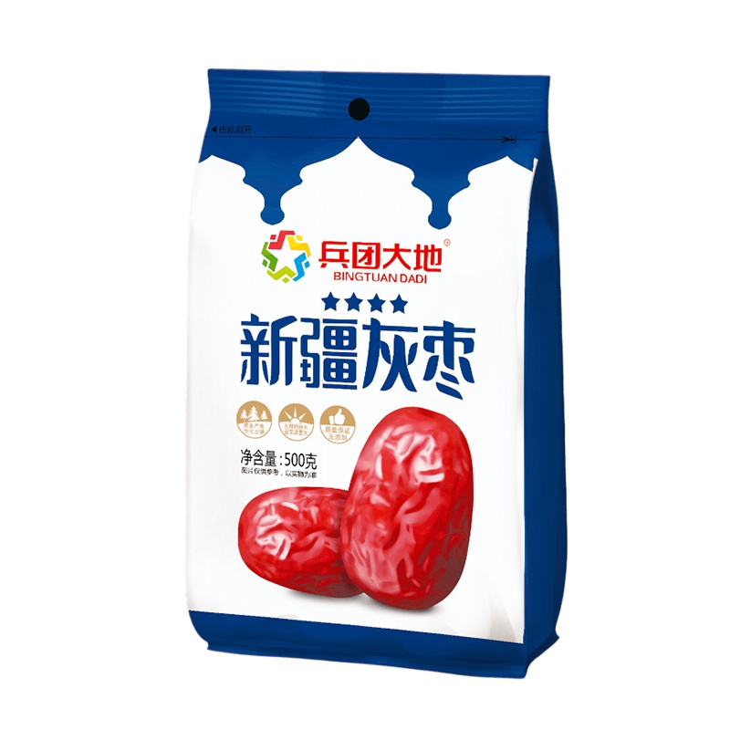 兵团大地新疆灰枣四星500g