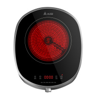 美的(Midea)电陶炉2200W大火力低音设计微晶面板不挑锅旋钮家用多功能智能H22-H201