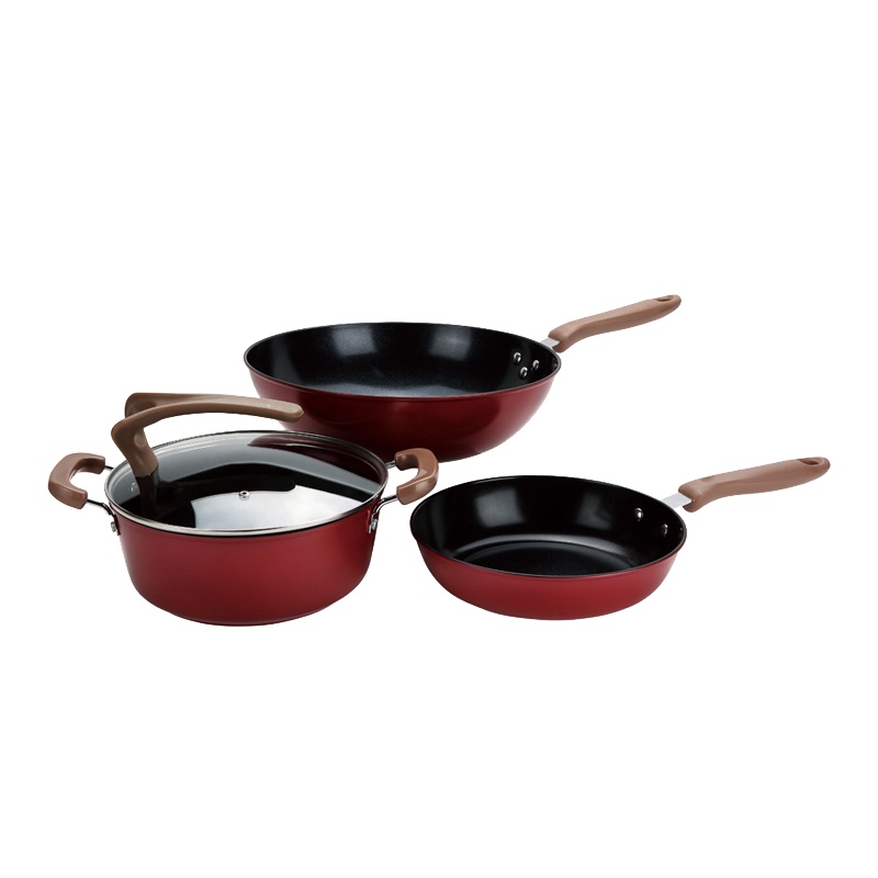 赫曼德马尔斯不粘锅三件套 HM-TZ116