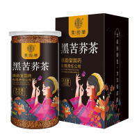 谯韵堂精装黑苦荞茶500g/罐装 浓香型胚芽 大凉山品质苦荞麦茶盒装