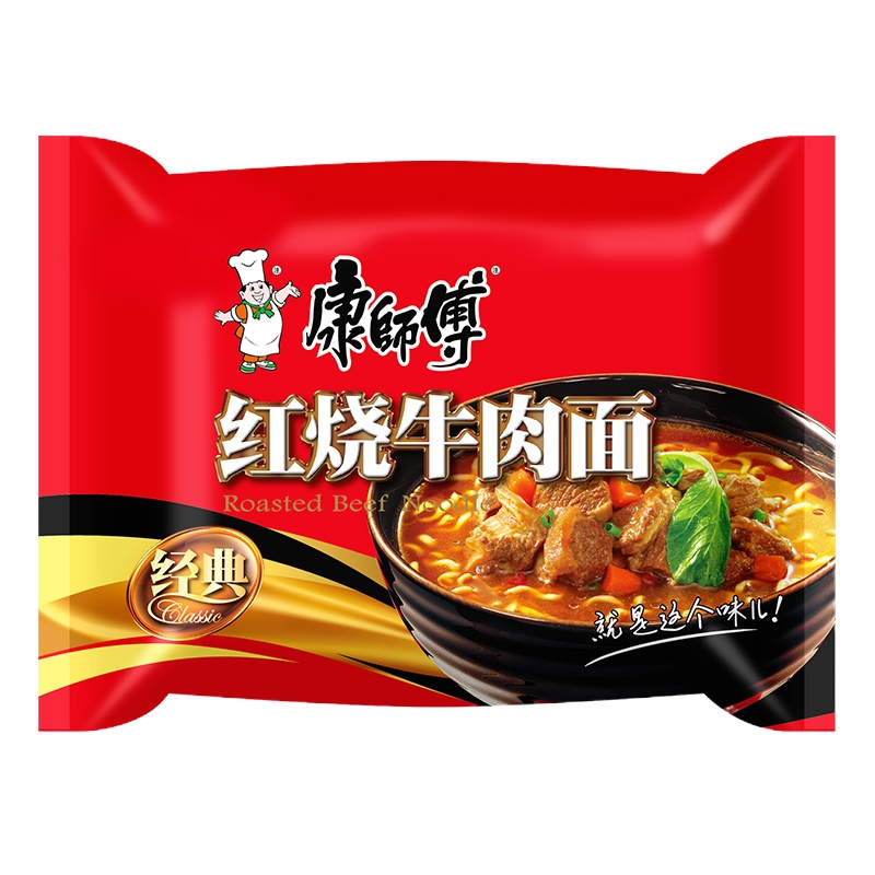 康师傅红烧牛肉面袋装24箱