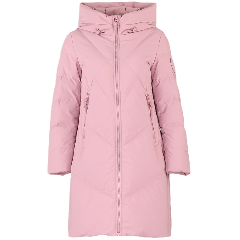 坦博尔新款羽绒服女装中长款2020年冬新款修身显瘦时尚保暖外套潮