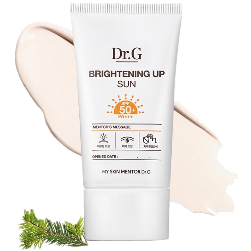 韩国 Dr.G防晒霜spf50 隔离紫外线均匀肤色提亮消除暗沉控油白皙肤色drg防晒乳 橘色-提亮型50ml